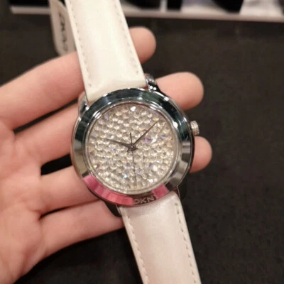 DKNY Women's Glitz 3-Hand Analog NY8477 Leather Quartz NEW IN BOX - Image 1 of 4