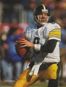 Tommy Maddox ECHT SIGNIERT Mag Pinup Foto COA handsigniert NFL Steelers Football - Bild 1 von 2