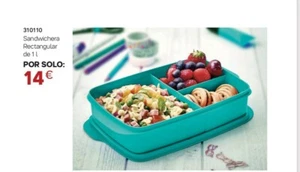 Caja Picnic de 1L con Compartimentos. Tupperware - Imagen 1 de 1