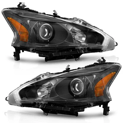 WEELMOTO Headlights For 2013-2015 Nissan Altima Sedan 4Dr Left+Right Headlamps Foto 1 de 4