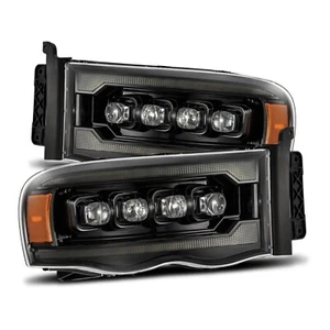 Faros proyectores LED negros para Dodge Ram Alpharex Nova Alpha 03-05 - Imagen 1 de 17