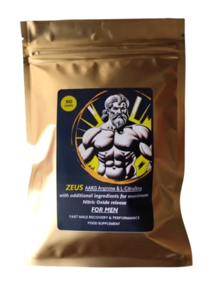 Zeus AAKG Arginine + More 2000mg 90 Caps, Muscle Growth Nitric Oxide Pre-Workout - Image 1 of 4