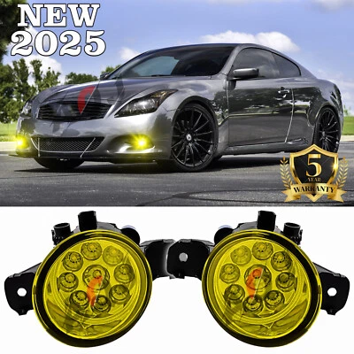 For Nissan Versa Note 2014 2015 2016 Front Bumper Yellow Fog Light Driving Lamp Foto 1 de 4