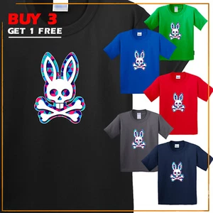 Geometric Pattern Funny Bone Rabbit Sarcastic Kid's T Shirt New Graphic USA Gift - Picture 1 of 13