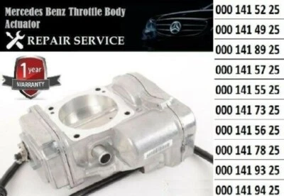 MERCEDES BENZ THROTTLE BODY ACTUATOR REPAIRING SERVICE REBUILDING 000 141 89 25 - Image 1 of 4
