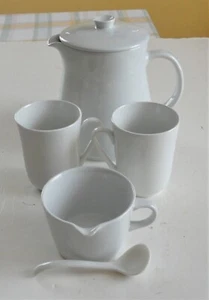 5 MCM Modern Arabia Finland Franck Blanco Kilta Jarra Tapa Crema Tazas Cucharón - Imagen 1 de 19
