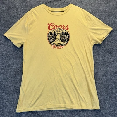 Camiseta Brixton Coors Banquete XXL Amarilla Gráfica Cerveza Logo Colaboración Orgánica Foto 1 de 4