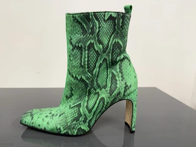 Miista Marcelle 爬行动物 Croc 蛇皮印花皮靴 绿色 EU 39 — 第 1/4 张图片