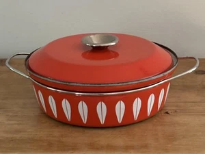 Cathrineholm Orange Weiß Emaille Lotus 3 Quart 10,5" Kasserolle Soßenpfanne Friteuse + Deckel - Bild 1 von 12