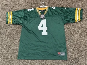 Camiseta Nike Brett Favre #4 Green Bay Packers NFL Para Hombres Talla XL De Colección Años 90 Nueva con Etiquetas - Imagen 1 de 7