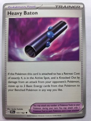 Heavy Baton 151/162 TEF SV05: Temporal Forces Uncommon Normal NM Pokemon Tcg - Image 1 of 2
