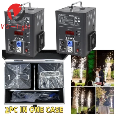 2X DMX Remote Cold Spark Machine 750W Cold Spark Fireworks Machine for DJ Party - Image 1 of 4