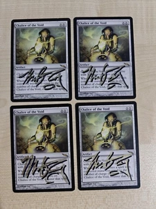 MTG Chalice of the Void Mirrodin Signed x4 Mark Zug - Picture 1 of 2