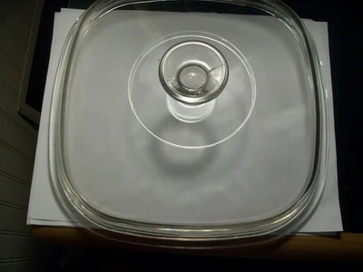 Vintage PYREX A12C clear glass replacement casserole bakeware lid 10" fitter - Image 1 of 4