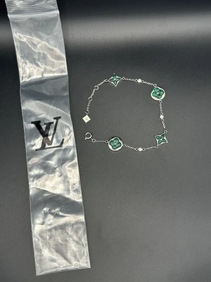 Pulsera Louis Vuitton Color Sol Flor (Plata, Verde) Foto 1 de 4