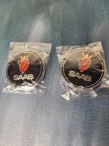 Emblem 2pc For Saab New - Picture 1 of 3