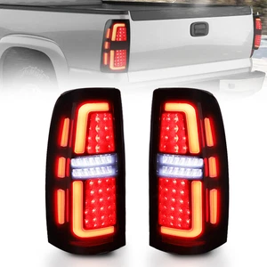 Smoked LED Tail Lights For Chevy Silverado 1999-2006 For GMC Sierra 1999-2002 - Picture 1 of 11