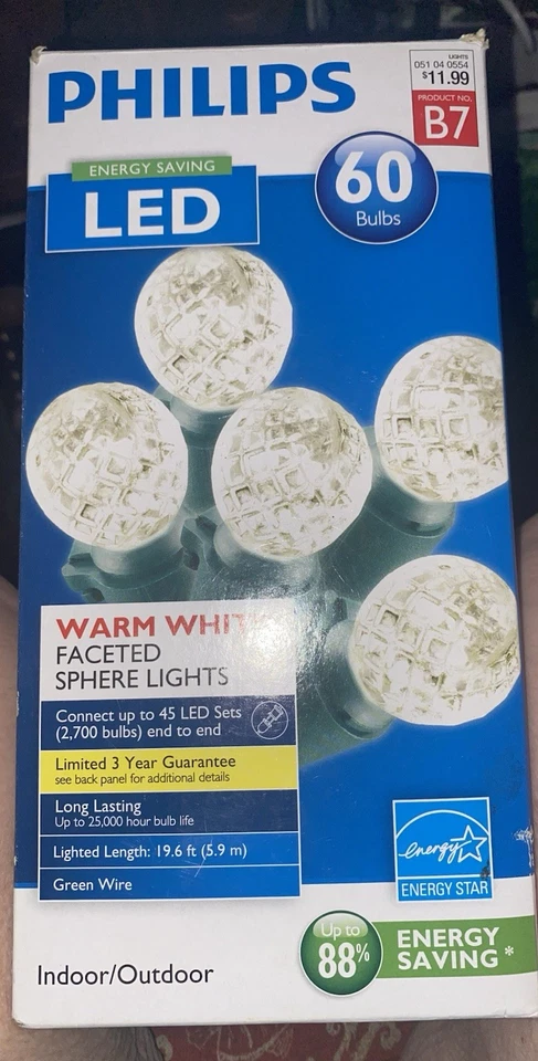 Phillips LED Lights 19.6 Feet In Length Warm White - Image 1 of 2