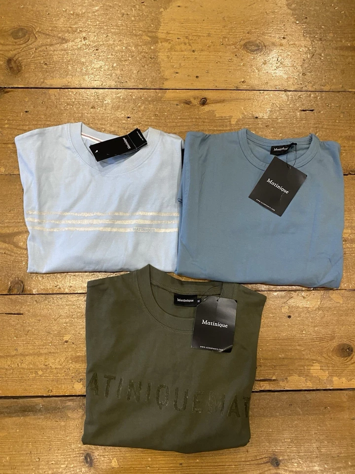 MATINIQUE® T-Shirt PACCHETTO - 3 X MEDIUM - £30 INC SPEDIZIONE GRATUITA DHL - Immagine 1 di 1