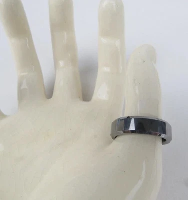 Anillo de carburo de tungsteno para hombre alianza de boda cepillada ajuste cómodo talla 7,25 Foto 1 de 4