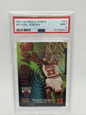 Skybox Z-Force Michael Jordan #23 1997-98 PSA 9 como nuevo Foto 1 de 4