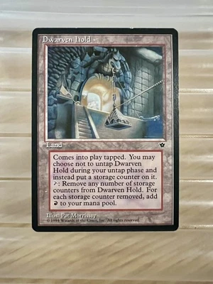 Dwarven Hold- MTG Fallen Empires - Rare, Good Condition  Magic The Gathering CCG - Image 1 of 4