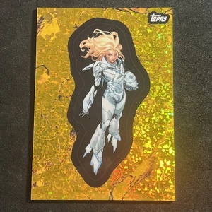 EMMA FROST Oro Diamante 113/199 2025 Topps 1976 Marvel Cómic Héroes #110 - Imagen 1 de 2