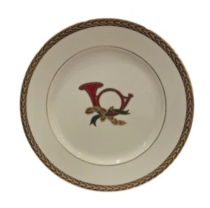 Plato de ensalada Fitz & Floyd Roanoke Yule Tide Accent 8,25" hecho en EE. UU. - Imagen 1 de 4