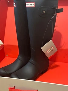 Hunter Women's Original Tall Rain Boots NEW ( Black - US 9 - Matte ) WFT1000RMA - Picture 1 of 14