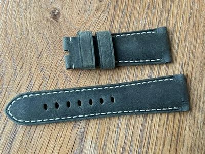 CORREA OFFICINE PANERAI OEM 26mm NEGRO ASSOLUTAMENTE PARA HEBILLA TANG Foto 1 de 3