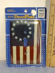 American Flag Icon LIGHT SWITCH Wall Plate 610026005097 / Stars & Stripes USA - Picture 1 of 15