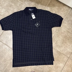Polo Ralph Lauren polo uomo piccola blu scuro manica corta a quadri - Foto 1 di 5