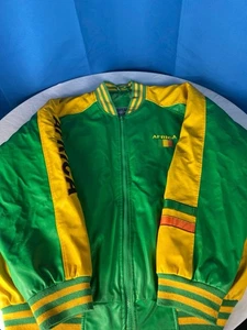 Steve and Barrys Africa Varsity Jacket Size XL Green Yellow Rare Vintage Clean - Picture 1 of 14