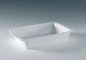 Auflaufform Backform Lasagneform Porzellan rechteckig 36,5x22,5x6,5 cm (weiß) - Bild 1 von 1