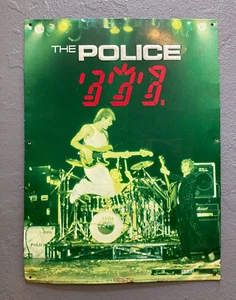 VTG THE POLICE-AUTHENTIC Ghost In The Machine METAL-TIN SIGN 1982 EXTREMELY RARE - Picture 1 of 3