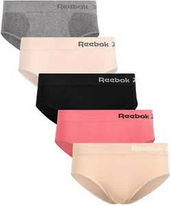 Reebok, 5 Pk - Seamless Hipster Panties Underwear (Choose Size + Color Pack) - Picture 1 of 15