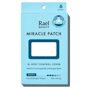 Rael Hydrocolloid Pimple Patches, Miracle XL Spot Cover, Large Acne (6 Count) - Picture 1 of 5