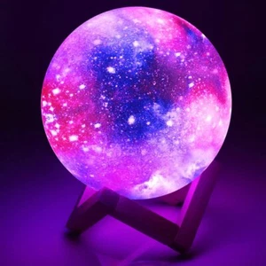 15CM LED Mond Lampe 3D Nachtlicht Touch Sensor Moon Light Mondlicht Nachtlampe - Bild 1 von 11