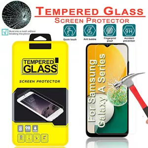 For Galaxy A14 A13 A12 A03S A32 A53 A71 Tempered Glass Screen Protector Film - Picture 1 of 12
