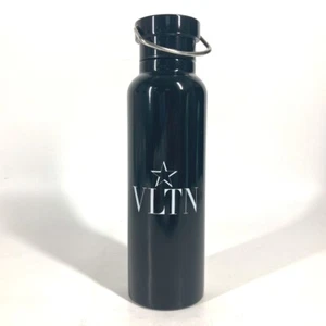 VALENTINO Logo VLTN logo water bottle tumbler SS Black/White Unused - Foto 1 di 9
