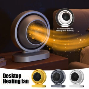  Mini Heater Portable 380W Desktop Electric Fan Heater Winter Fast Heating Room - Picture 1 of 15