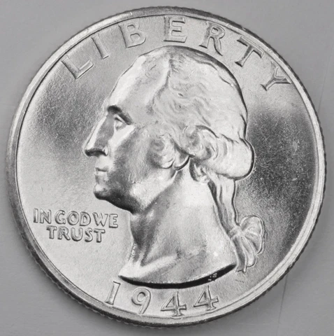 1944-d Washington Quarter.  Choice B.U.   (Inventory A) Cover