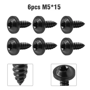 6 x Titan Schraube M5x15mm Truss Torx Kopf selbstschneidende Schrauben Schwarz - Picture 1 of 12