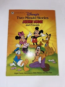 Disney’s Two-Minute Stories Mickey Mouse and Friends A Golden Book 1991 Vintage - Picture 1 of 12
