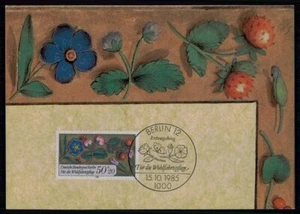 ALEMANIA MK 1985 FRUTAS FRESA CARTA MÁXIMA TARJETA MÁXIMA MC CM m5838 - Imagen 1 de 2