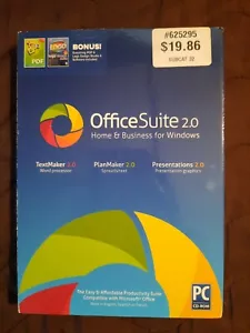 OFFICE SUITE 2.0 - Home & Business for Windows - PC CD-rom -- NEW, SEALED - Picture 1 of 8