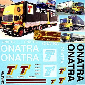 ONATRA Francia Tanque O Silo + Remolque De Lona 1:50 Camión Calcomanía LKW - Imagen 1 de 2