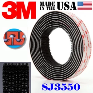 3M SJ3550 Width 1" x 480"inch Dual Lock Tape Black VHB Adhesive Fastener Roll  - Picture 1 of 8