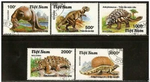 Vietnam, Prehistoric Animals 1991 set, 5v, CTO - Picture 1 of 1