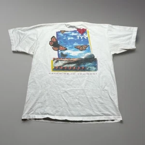 Vintage 90s Catch Me If You Can TYR Swim Ocean Life Guard Shirt Size XL Thrashed - Bild 1 von 9